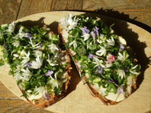 Butterbrote mit Kräuterbelag